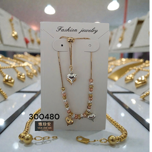 PULSERA AJUSTABLE ORO LAMINADO 300480