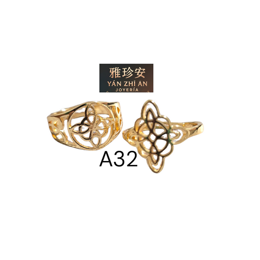 ANILLO DAMA COLOR ORO A32