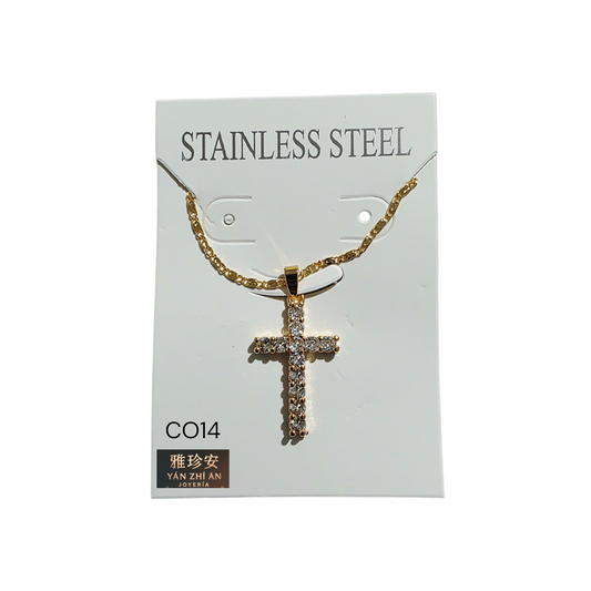 CADENA Y DIJE ACERO INOXIDABLE C014
